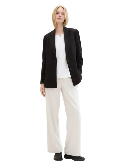 Damen Tom Tailor T-Shirt aus Materialmix