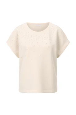 Damen Rich & Royal T-Shirt aus supersoftem Jersey mit Perlenapplikation