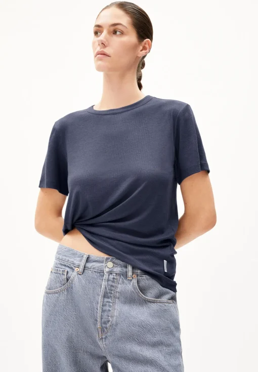 Damen armedangels T-Shirt aus TENCEL™ Lyocell Mix GENESAA