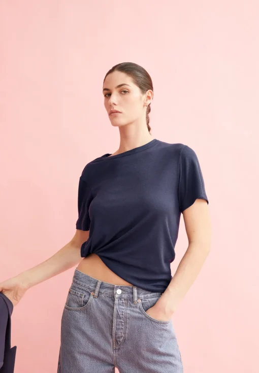 Damen armedangels T-Shirt aus TENCEL™ Lyocell Mix GENESAA
