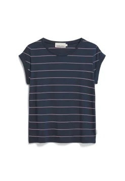 Damen armedangels T-Shirt aus TENCEL™ Lyocell Mix JILAANA FINE STRIPES