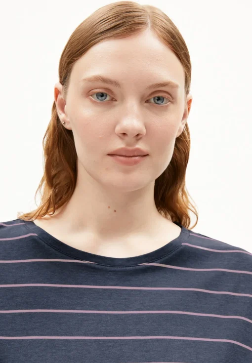 Damen armedangels T-Shirt aus TENCEL™ Lyocell Mix JILAANA FINE STRIPES