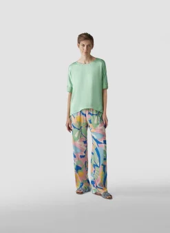 Damen Lecomte T-Shirt aus Viskose