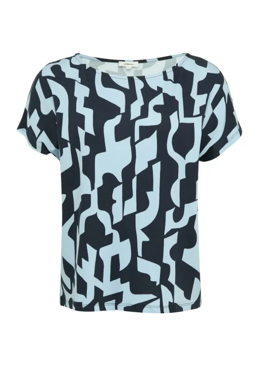 Damen s.Oliver T-Shirt aus Viskosemix im Relaxed Fit