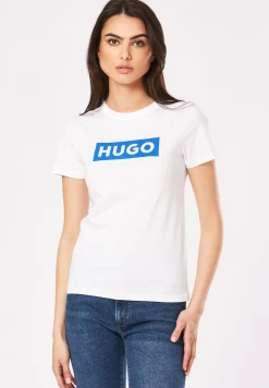 Damen Hugo Blue T-Shirt Classic Tee_B