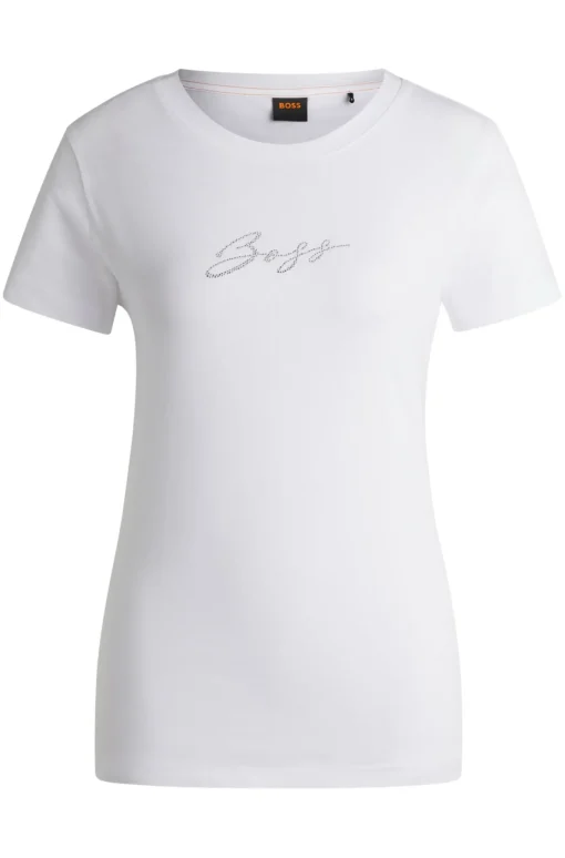 Damen Boss Orange T-Shirt Esogo Crystal