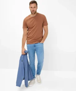 Herren Brax T-Shirt im Baumwoll-Mix