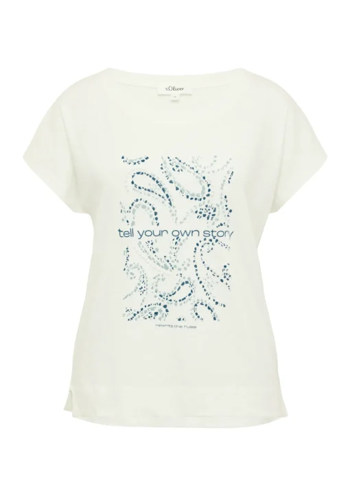 Damen s.Oliver T-Shirt im Relaxed Fit mit Artwork