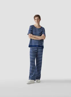 Damen Lecomte T-Shirt im Streifenlook