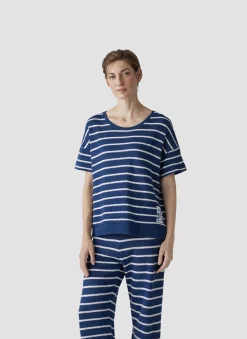 Damen Lecomte T-Shirt im Streifenlook