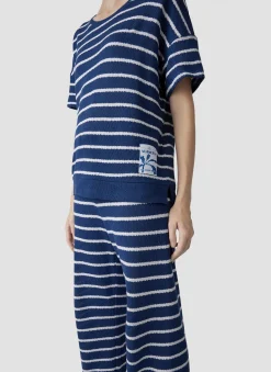 Damen Lecomte T-Shirt im Streifenlook