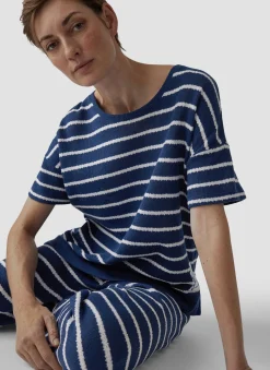 Damen Lecomte T-Shirt im Streifenlook