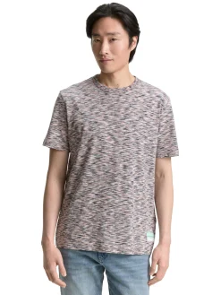 Herren Tom Tailor T-Shirt in Melange-Optik
