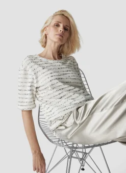 Damen Lecomte T-Shirt in Streifenoptik