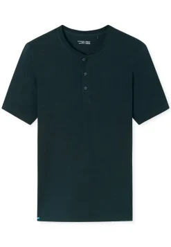 Herren Schiesser T-Shirt Knopfleiste