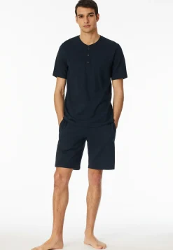 Herren Schiesser T-Shirt Knopfleiste