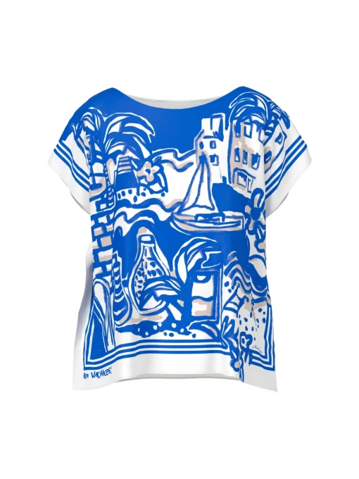 Damen Marc Cain T-Shirt mit Allover-Muster