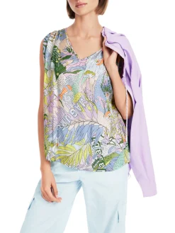 Damen Marc Cain T-Shirt mit Allover-Muster