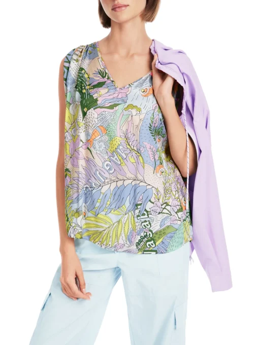 Damen Marc Cain T-Shirt mit Allover-Muster