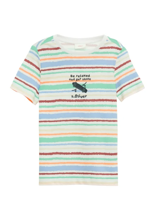 Kinder s.Oliver T-Shirt mit All-over-Print