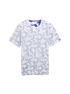 Herren Tom Tailor T-Shirt mit Allover-Print