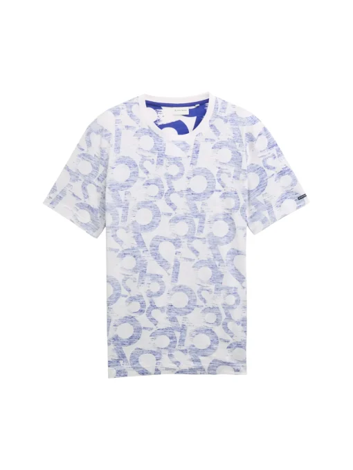 Herren Tom Tailor T-Shirt mit Allover-Print
