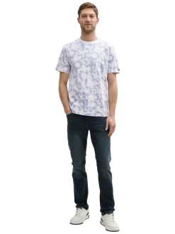 Herren Tom Tailor T-Shirt mit Allover-Print