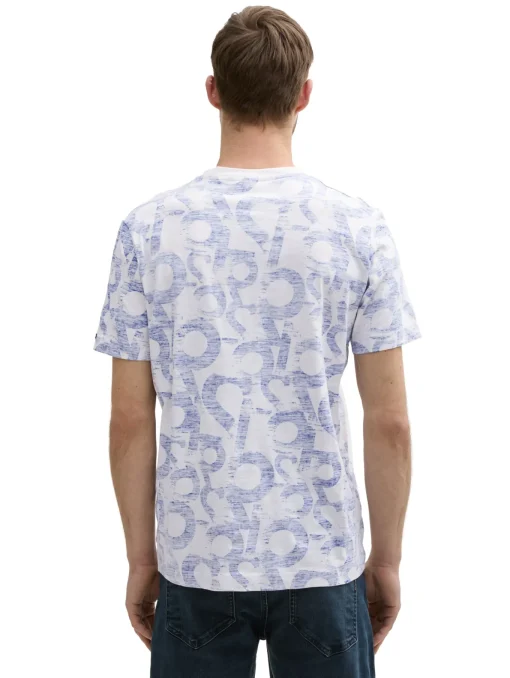 Herren Tom Tailor T-Shirt mit Allover-Print
