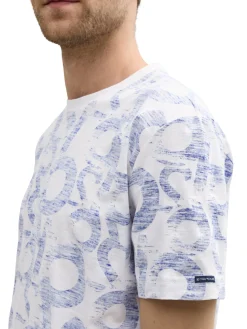 Herren Tom Tailor T-Shirt mit Allover-Print
