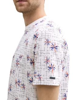 Herren Tom Tailor T-Shirt mit Allover-Print