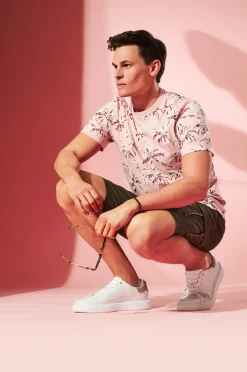 Herren Tom Tailor T-Shirt mit Allover-Print