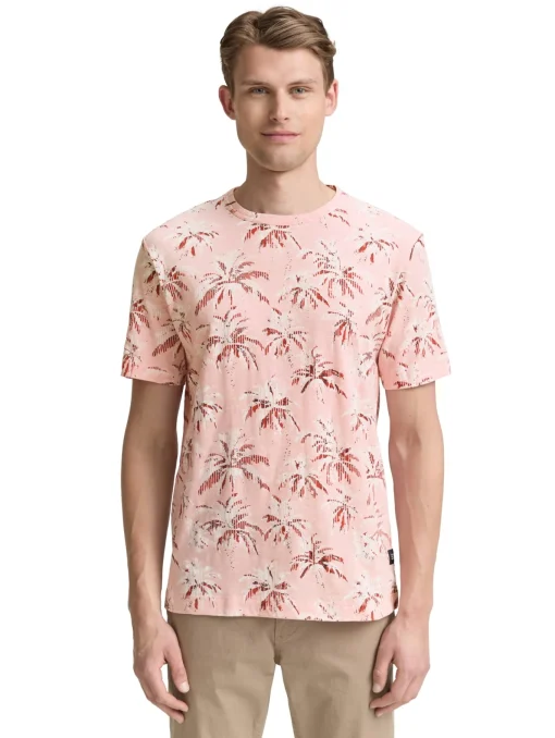 Herren Tom Tailor T-Shirt mit Allover-Print