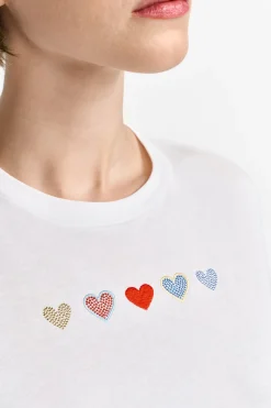 Damen Rich & Royal T-Shirt mit Applikationen
