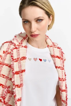 Damen Rich & Royal T-Shirt mit Applikationen