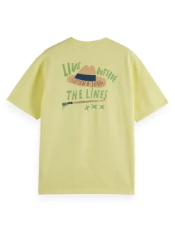 Herren Scotch & Soda T-Shirt mit Artwork-Print