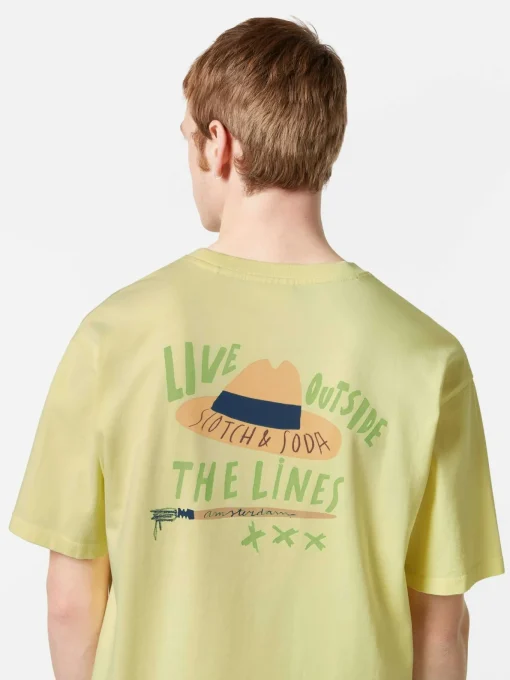 Herren Scotch & Soda T-Shirt mit Artwork-Print