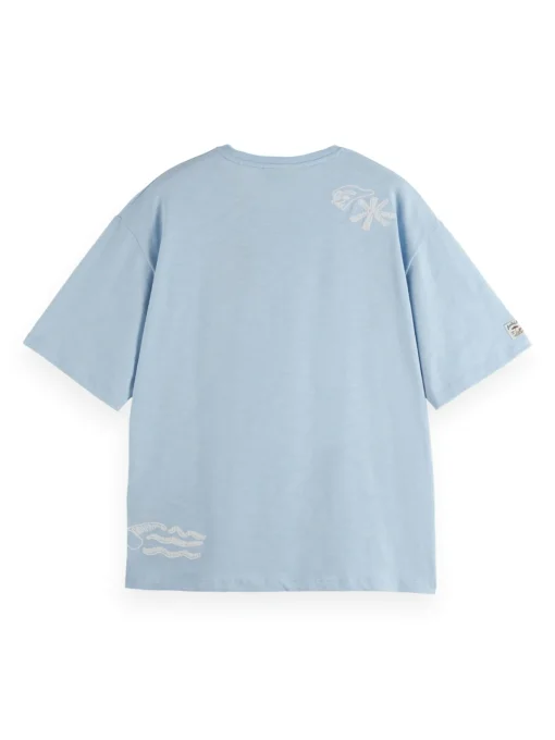 Herren Scotch & Soda T-Shirt mit Artwork-Print