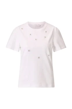 Damen Rich & Royal T-Shirt mit Blumenapplikation