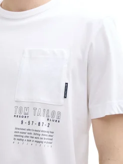 Herren Tom Tailor T-Shirt mit Brusttasche