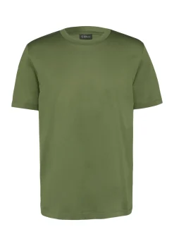 Herren s.Oliver BLACK LABEL T-Shirt mit Crew Neck aus mercerisiertem Baumwolljersey