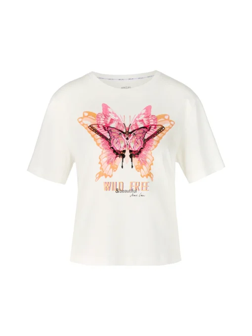 Damen Marc Cain T-Shirt mit 3D-Motiv
