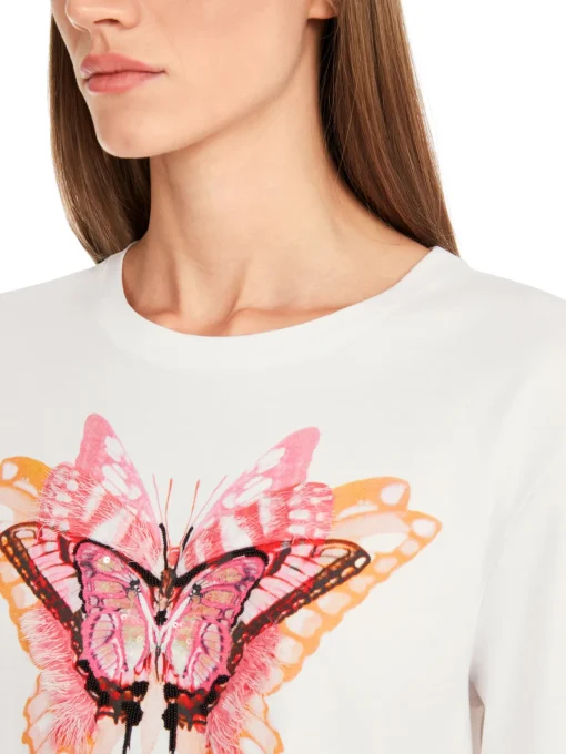 Damen Marc Cain T-Shirt mit 3D-Motiv