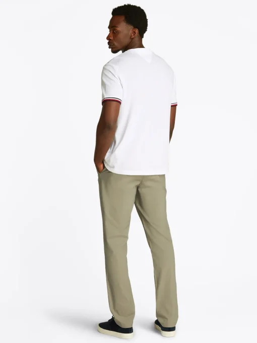 Herren Tommy Hilfiger T-Shirt mit farbigen Bündchen