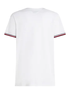 Herren Tommy Hilfiger T-Shirt mit farbigen Bündchen