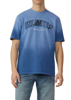 Herren QS T-Shirt mit Farbverlauf