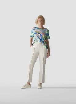 Damen Lecomte T-Shirt mit floralem Print