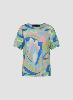 Damen Lecomte T-Shirt mit floralem Print