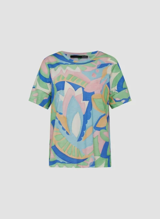 Damen Lecomte T-Shirt mit floralem Print
