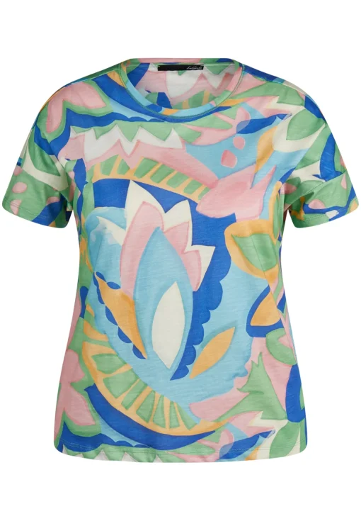 Damen Lecomte T-Shirt mit floralem Print