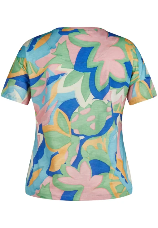 Damen Lecomte T-Shirt mit floralem Print